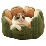 Cat Flower Bed | Soft Pet Cushion with Cozy Bloom Design