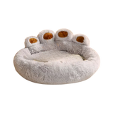 Fluffy Paw Dog Bed | Soft Washable Plush Sofa for Dogs and Cats