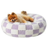 Calming Donut Cat Bed | Soft Plush Bed for Cats and Small Dogs