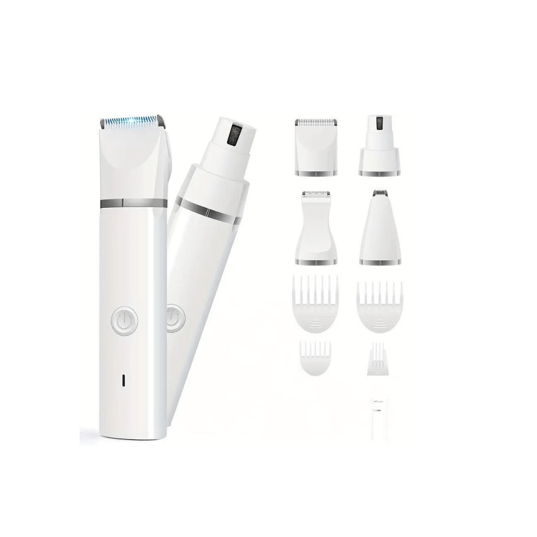 4-in-1 Clippers Trimmer | Professional Pet Grooming Kit for Dogs & Cats