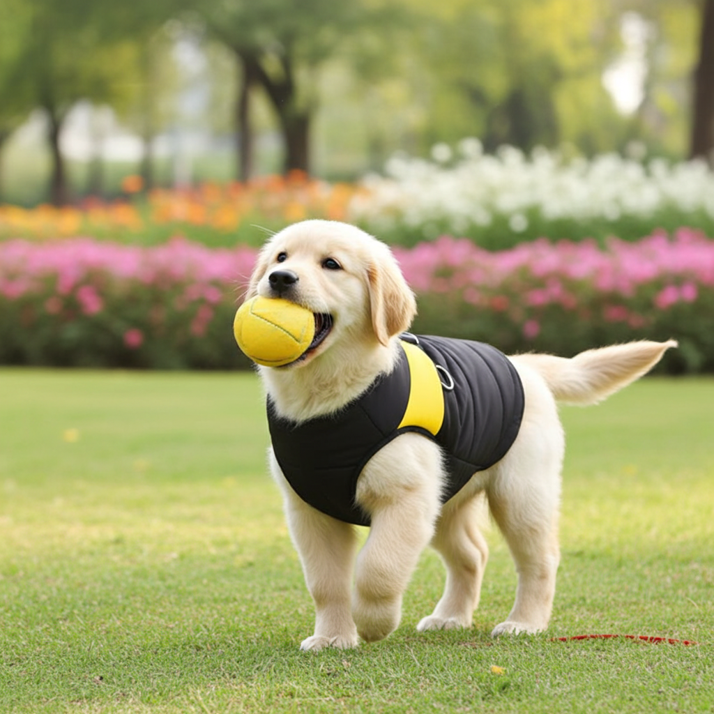 Waterproof Dog Jacket | Warm Padded Zip-Up Winter Coat
