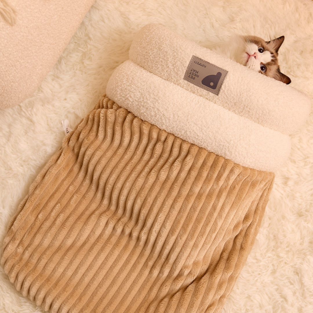 Cat Sleeping Bag | Plush CozySnug Bag – Warm & Secure Rest