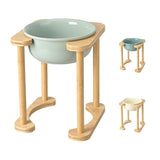 Elevated Dog Bowls with Bamboo Stand – Raised Food & Water Bowls for Dogs