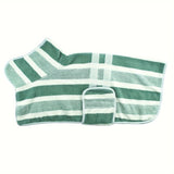 Quick Dry Dog Bathrobe Towel Coat – Super Absorbent Dog Drying Robe with Adjustable Strap
