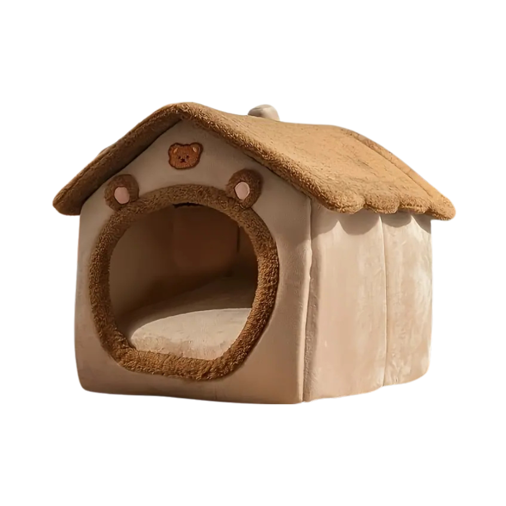 Cozy Cat House | Foldable Plush Indoor Pet Home