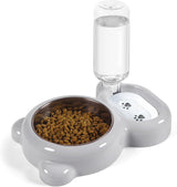 Cat Feeding Station | 2-in-1 Food & Water Bowl – Automatic Clean Hydration