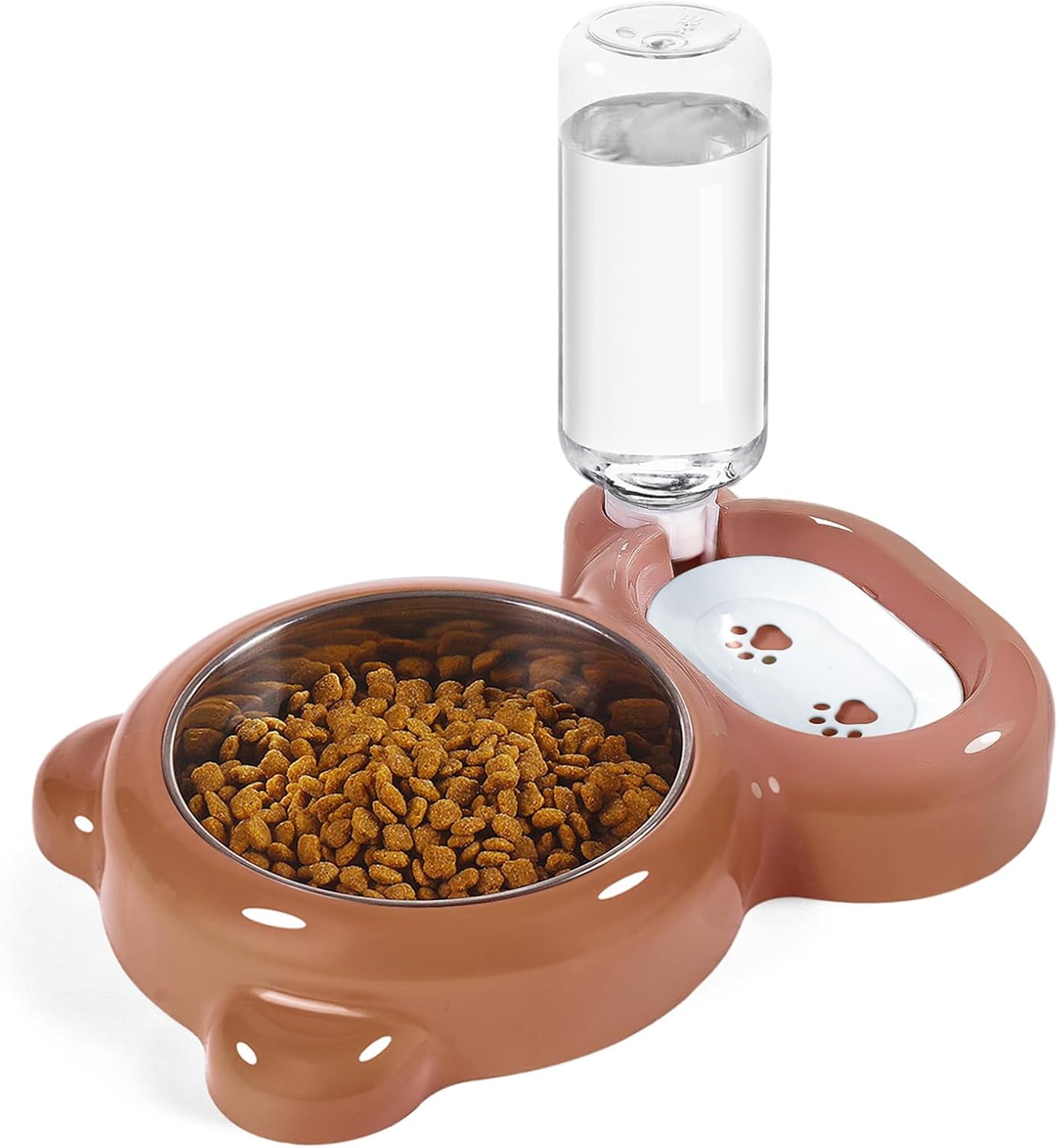 Cat Feeding Station | 2-in-1 Food & Water Bowl – Automatic Clean Hydration