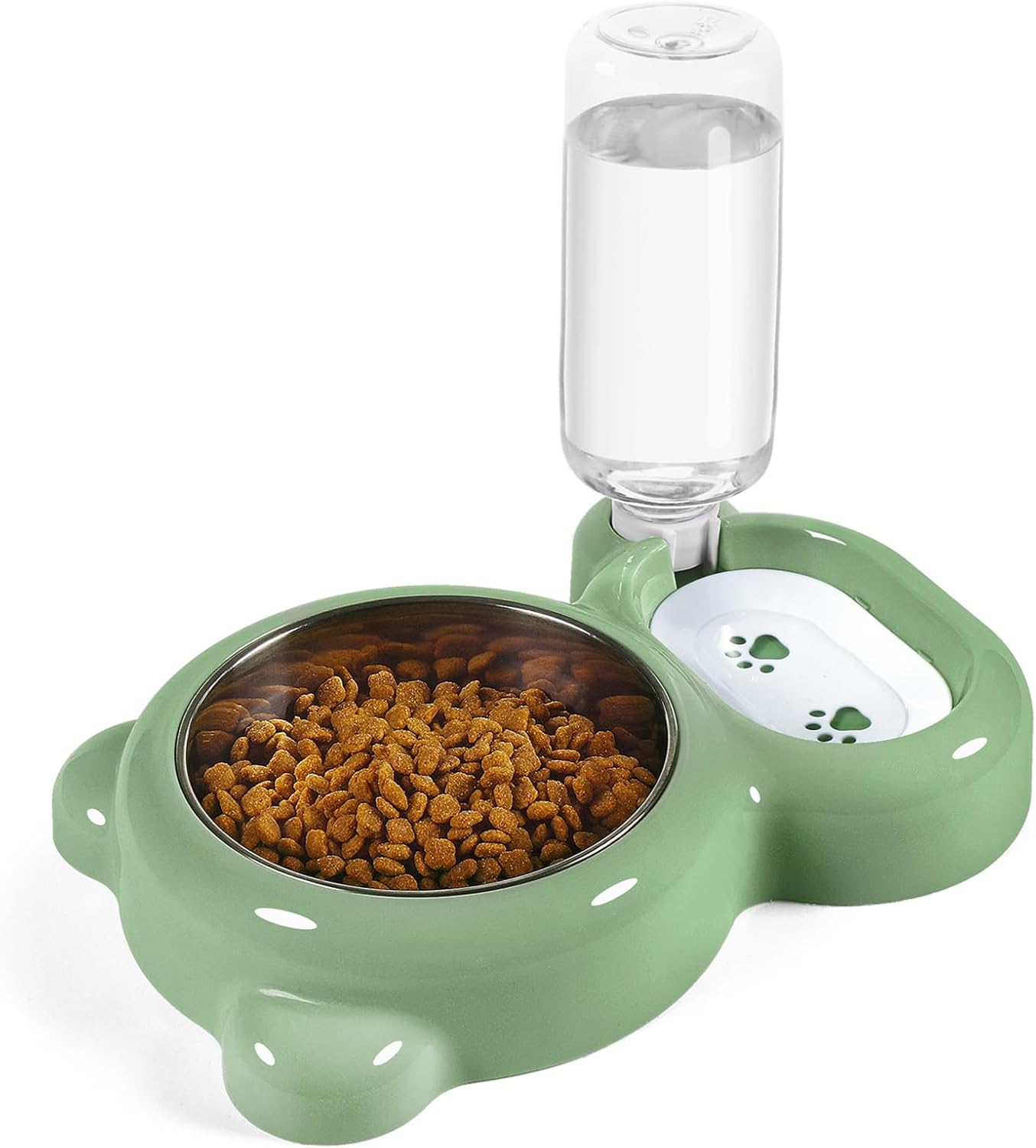 Cat Feeding Station | 2-in-1 Food & Water Bowl – Automatic Clean Hydration