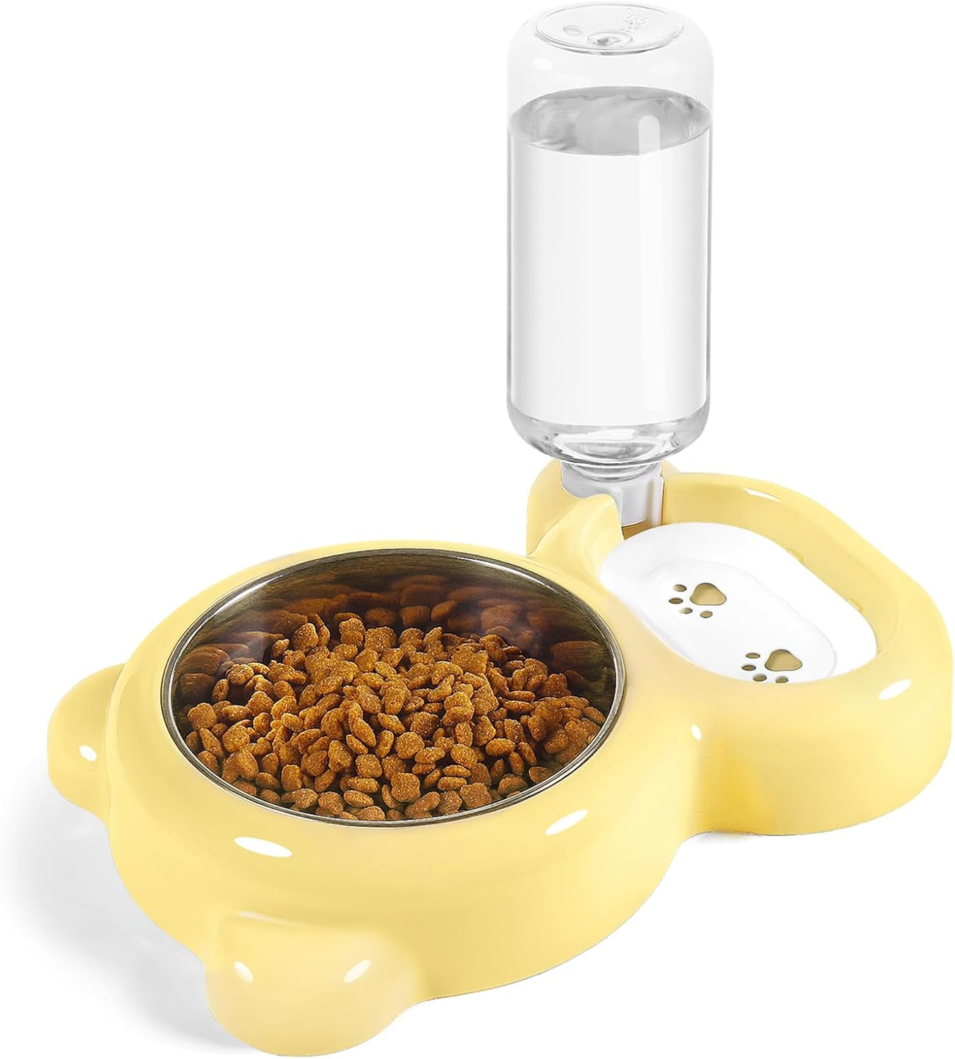 Cat Feeding Station | 2-in-1 Food & Water Bowl – Automatic Clean Hydration