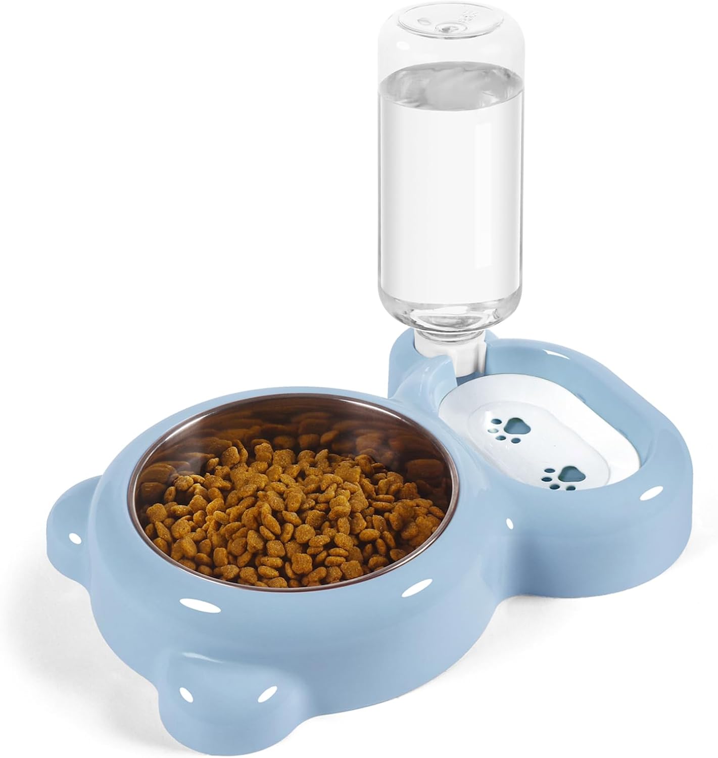 Cat Feeding Station | 2-in-1 Food & Water Bowl – Automatic Clean Hydration