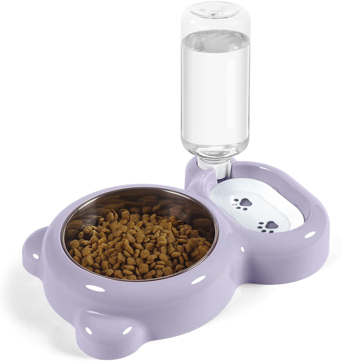 Cat Feeding Station | 2-in-1 Food & Water Bowl – Automatic Clean Hydration