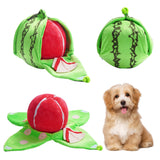 Interactive Watermelon Hide and Seek Dog Toy for Mental Stimulation & Enrichment Play