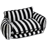 Orthopedic Pet Sofa | Washable Pet Couch with Raised Edges & Cozy Fleece Layer