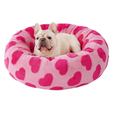 Calming Donut Cat Bed | Soft Plush Bed for Cats and Small Dogs