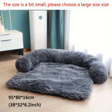 Soft Plush Pet Sofa Bed – Dual-Purpose Dog & Cat Cushion Couch for Small, Medium & Large Pets