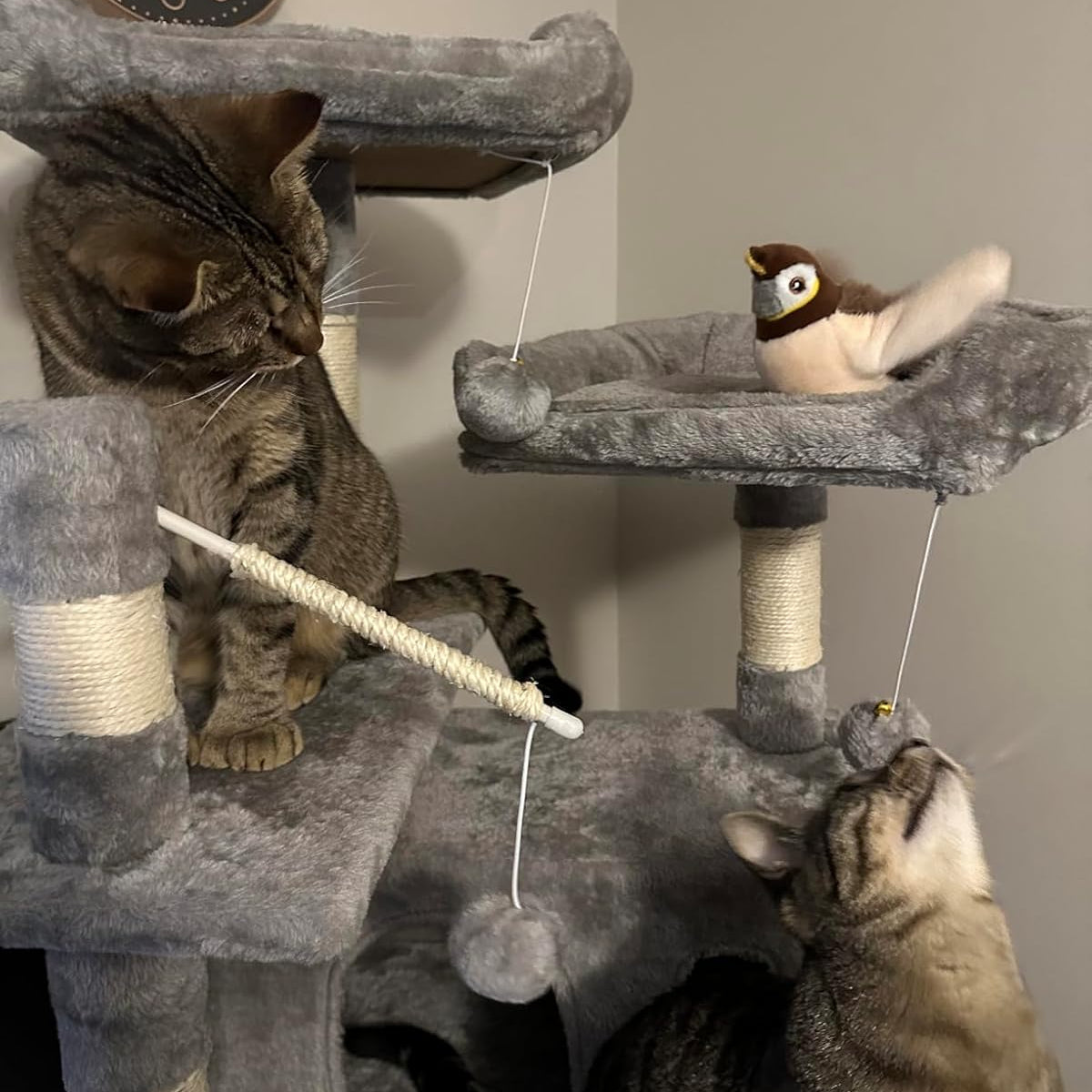 Flapping Bird Toy | Interactive Cat Toy – Catnip Chase Play