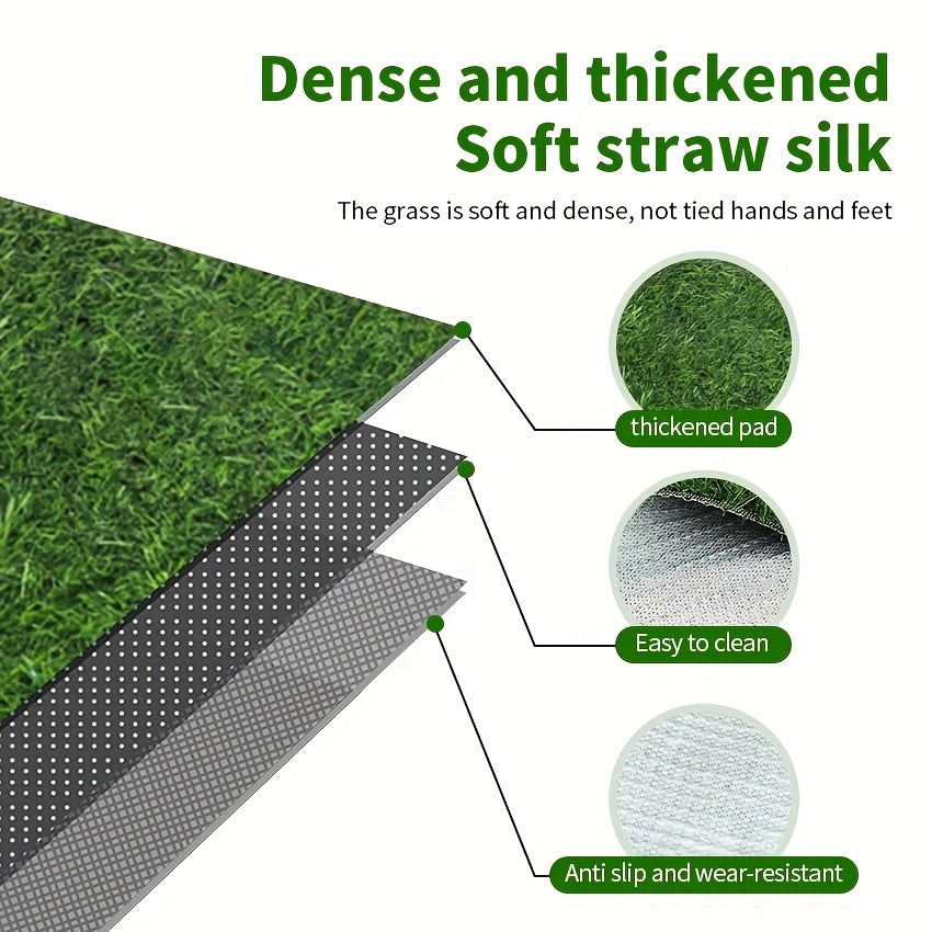 Washable Dog Grass Pee Pad – Reusable Artificial Turf Potty Training Mat