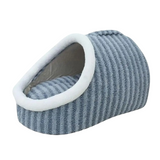 Soft Plush Pet Bed | Cozy Anti-Anxiety Cat & Dog Cave | Checkered Design