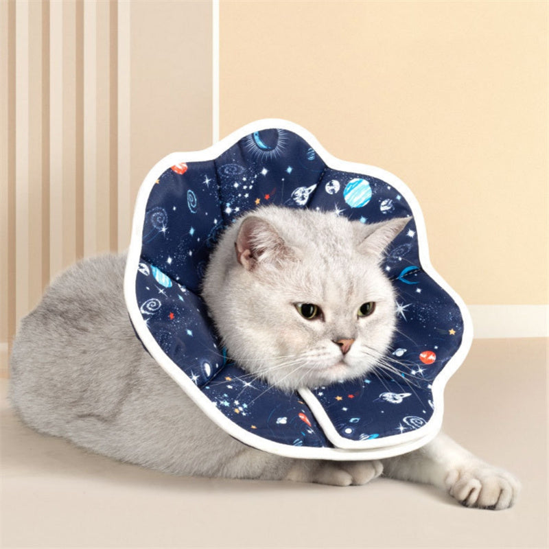 Adjustable Cat Recovery Cone Collar – Soft Protective Neck Cone for Cats