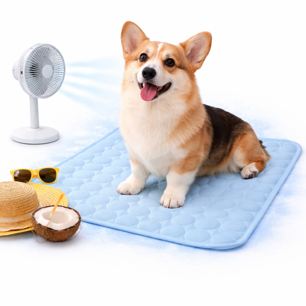 Dog Cooling Mat – Breathable Self‑Cooling Pad for Summer, Lightweight & Washable