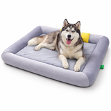 Cooling Dog Bed for Summer – Waterproof & Washable Pet Bed with Raised Edges