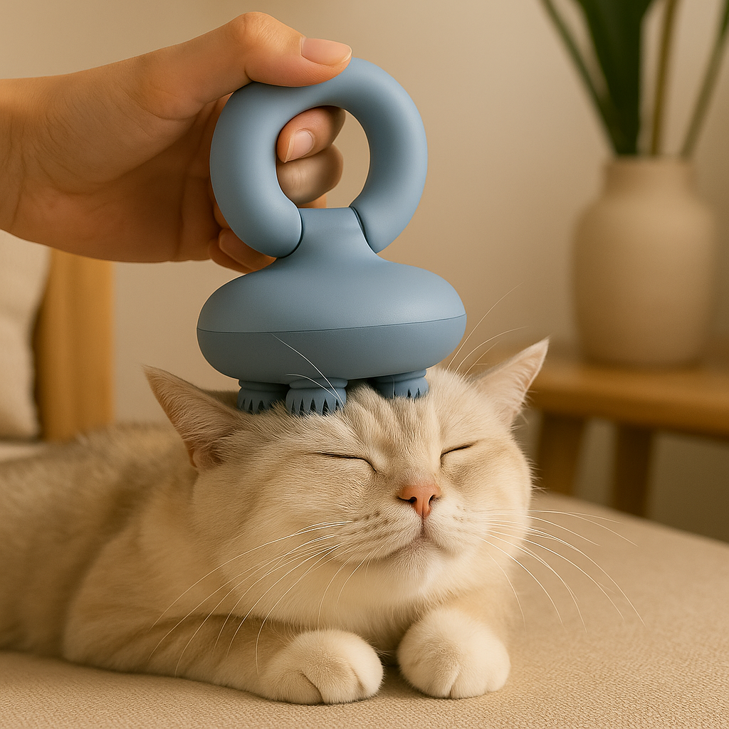 Vibrating Pet Massager | Waterproof Cat & Dog Relaxation Device