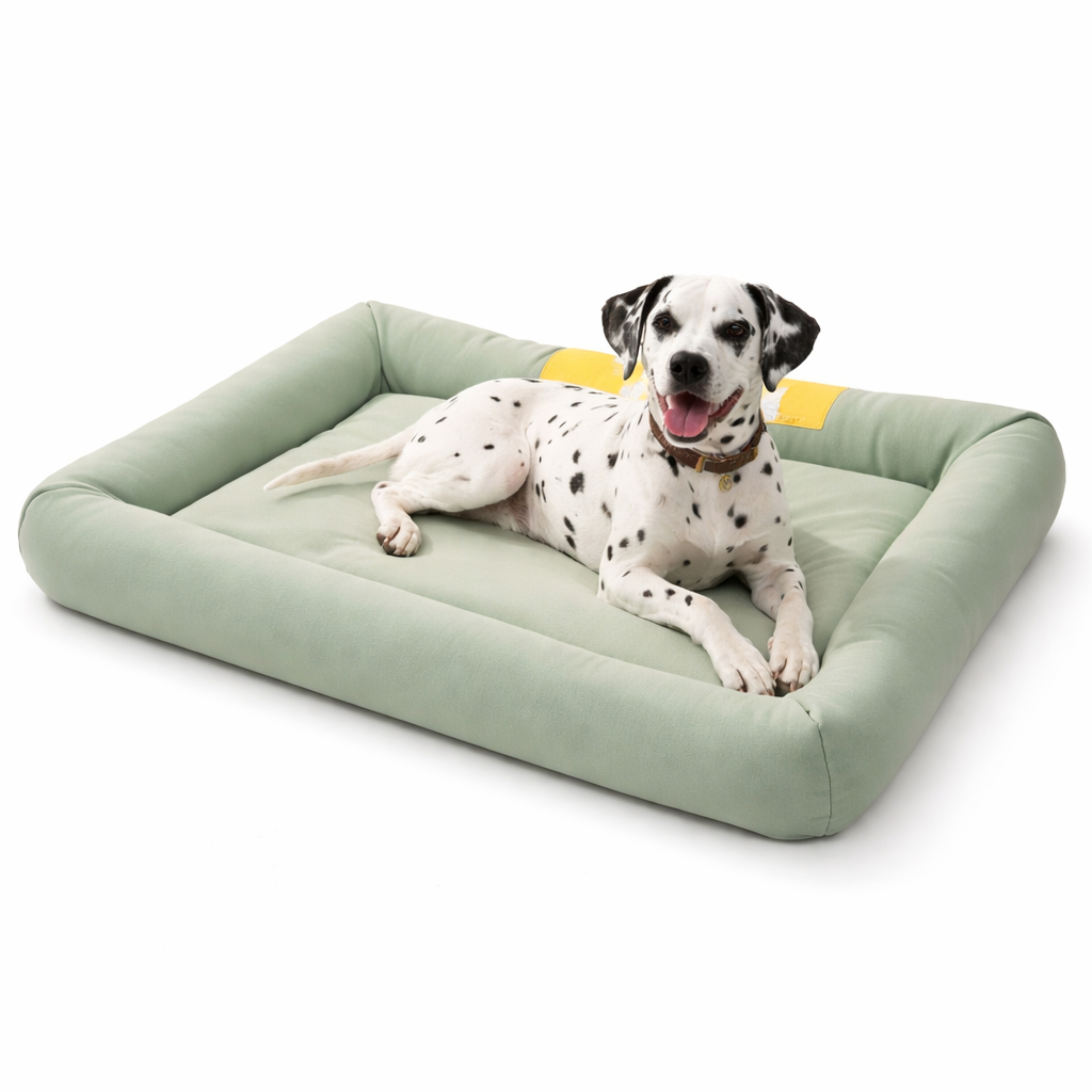 Cooling Dog Bed for Summer – Waterproof & Washable Pet Bed with Raised Edges