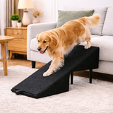 2‑in‑1 Dog Ramp & Stairs for Bed, Couch & Car – Foldable Wooden Pet Steps
