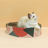 Cardboard Cat Scratcher Bed – 2-in-1 Lounge & Scratch Pad for Indoor Cats