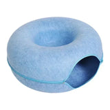 Cat Cave Bed | Dual-Level Felt Hideout for Playful & Cozy Cats