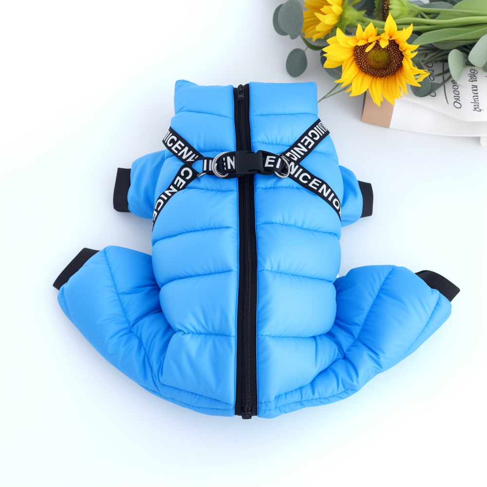 Dog Puffer Jumpsuit | Waterproof Full-Body Winter Warmth