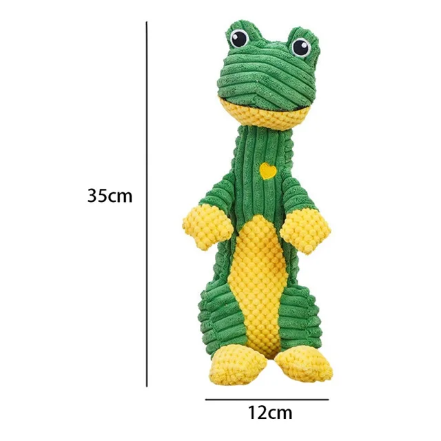 Robust Plush Dog Toy – Durable Squeaker Toy for Aggressive Chewers