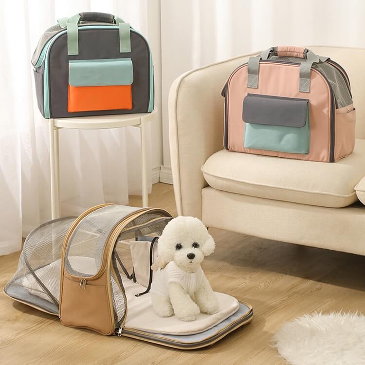 3-in-1 Expandable Dog Travel Carrier – Airline-Approved Pet Bag with Breathable Mesh