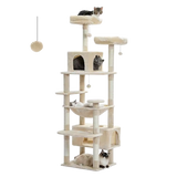 Modern Cat Tower with Scratching Posts | Luxury Multi-Level Cat Tree