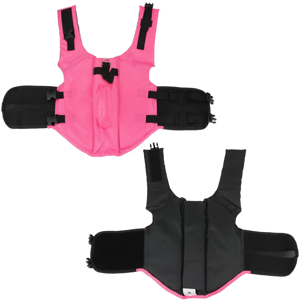 Shark Dog Life Jacket – Dog Swimming Vest with Handle & Reflective Strips