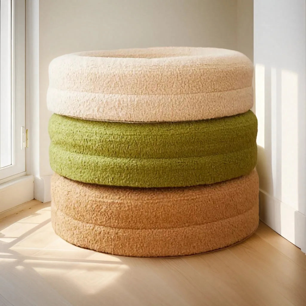 Orthopedic Washable Dog Bed | Waterproof Round Nest for Large Dogs