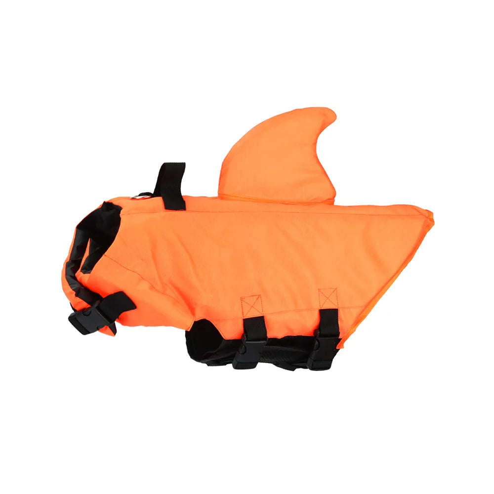 Shark Dog Life Jacket – Dog Swimming Vest with Handle & Reflective Strips