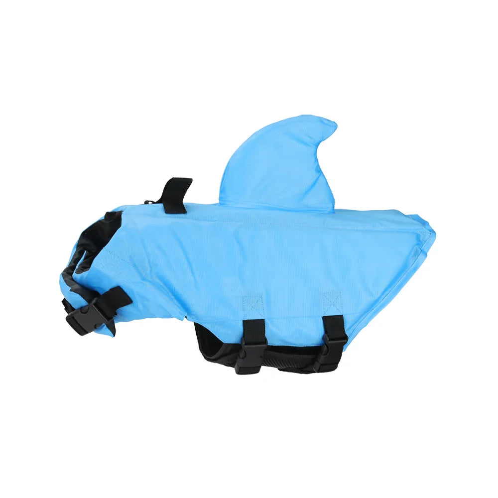 Shark Dog Life Jacket – Dog Swimming Vest with Handle & Reflective Strips