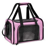 Large Cat & Dog Carrier – Soft-Sided Collapsible Travel Bag for Pets up to 25 lbs