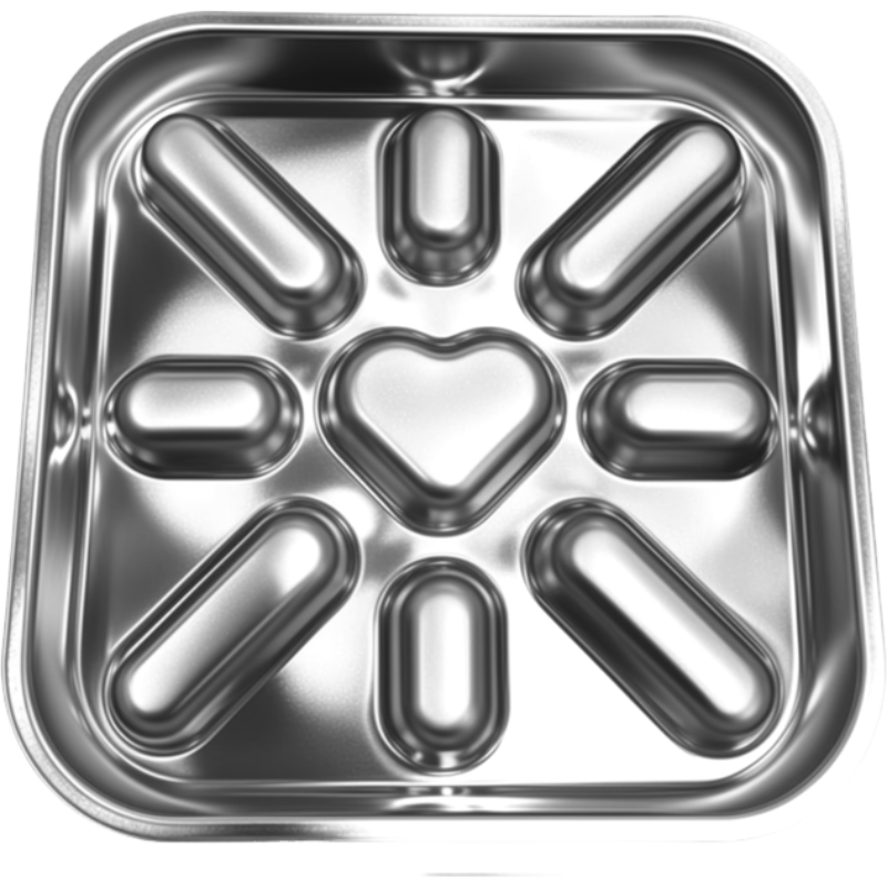 Stainless Steel Slow Feeder Dog Bowl | Anti-Choke Non-Slip Pet Bowl