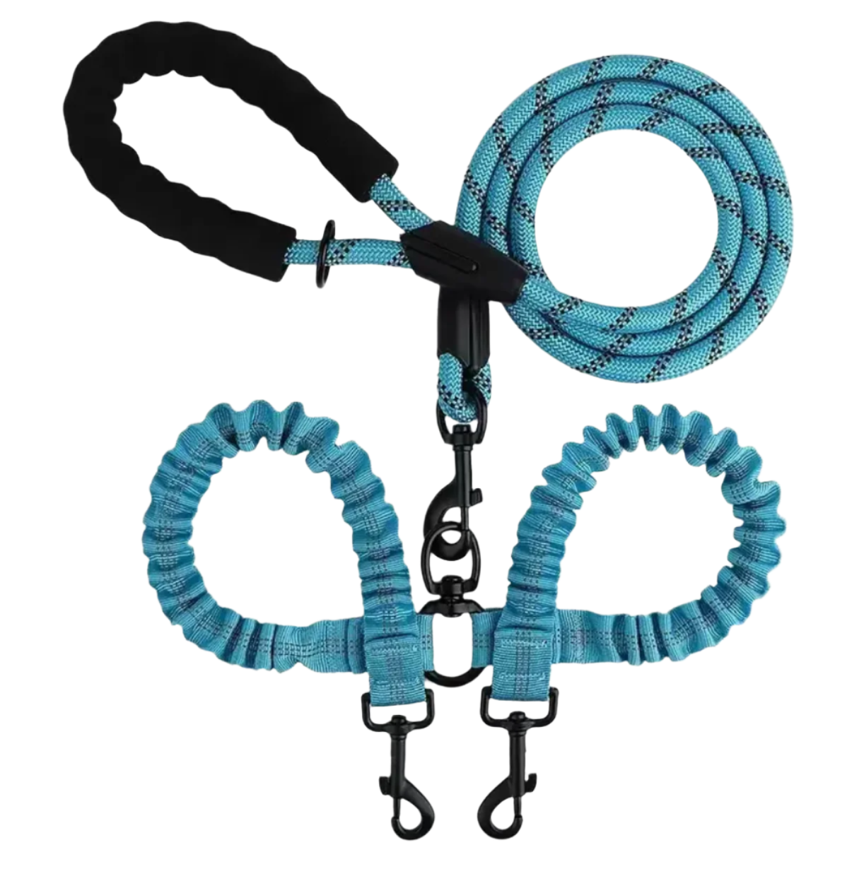 Two-Dog No-Pull 360° Swivel Leash | Tangle-Free Dual Dog Lead