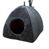Cat Cave House | Soft Indoor Bed with Memory Foam Cushion