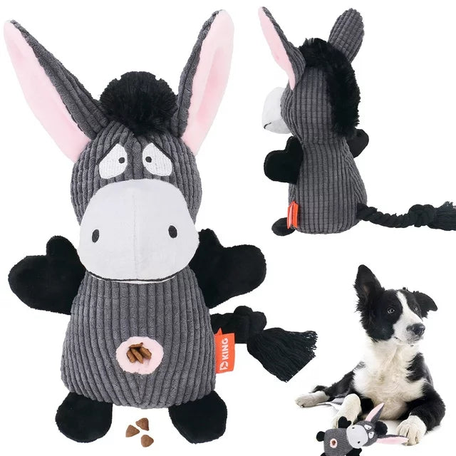 Robust Plush Dog Toy – Durable Squeaker Toy for Aggressive Chewers