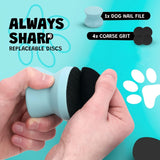Manual Dog Nail Grinder for Safe Nail Trimming & Gentle Paw Grooming