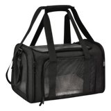 Airline Approved Dog Travel Carrier | Foldable Pet Bag with Breathable Mesh & Safety Clip