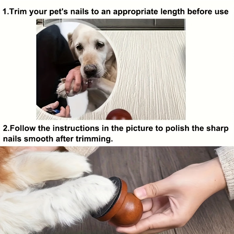 Manual Dog Nail Grinder for Safe Nail Trimming & Gentle Paw Grooming