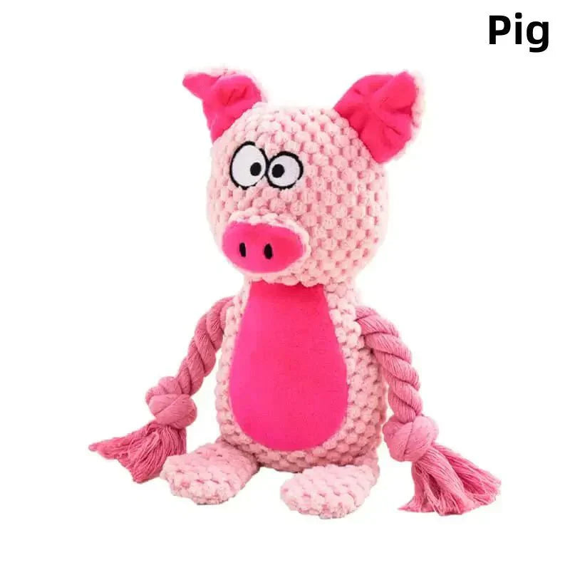 Dog Rope Plush Toy | Durable Tug & Chew – For Strong Chewers