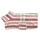 Quick Dry Dog Bathrobe Towel Coat – Super Absorbent Dog Drying Robe with Adjustable Strap