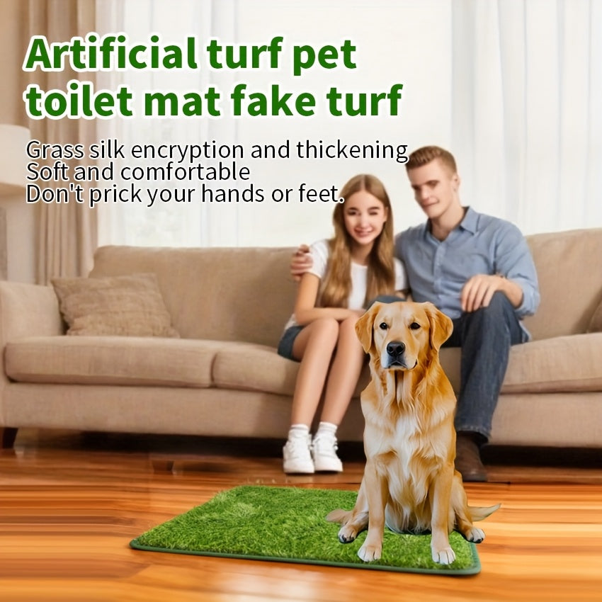 Washable Dog Grass Pee Pad – Reusable Artificial Turf Potty Training Mat