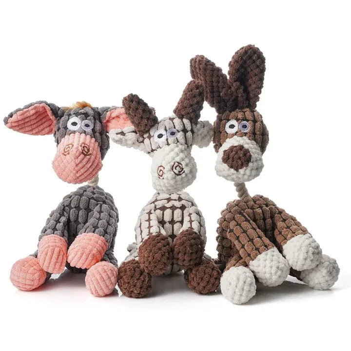 Robust Plush Dog Toy – Durable Squeaker Toy for Aggressive Chewers